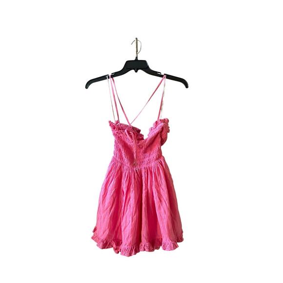 Free people Josephine mini bubble dress in bubblegum pink size small - Picture 5 of 13